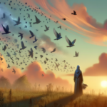 spiritual meaning of flock of birds flying over you