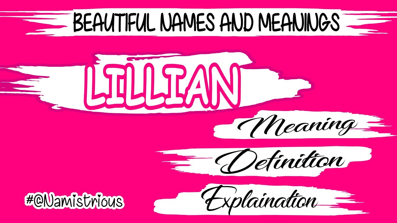 lillian spiritual meaning