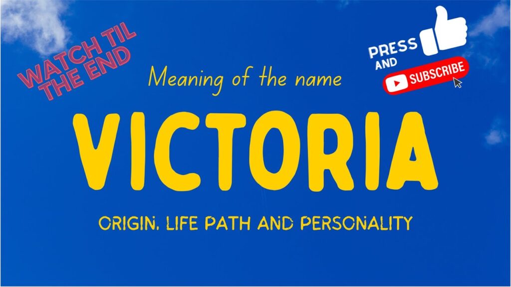 Erstaunlich Was Bedeutet Der Name Victoria Ebenbild